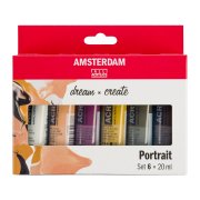 TALENS AMSTERDAM ZESTAW 6X20ML PORTRAIT COLORS