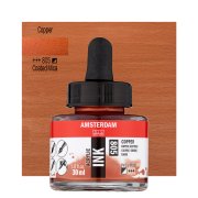 AMSTERDAM ACRYLIC INK 30 ml - COPPER