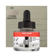 AMSTERDAM ACRYLIC INK 30 ml - SILVER