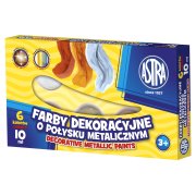 ASTRA farby dekoracyjne metaliczne - 6 kol. po 10 ml.