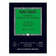 BLOK AKWARELOWY ARCHES 23X31 300G 12 DROBNOZIARNISTY NATURALNA BIEL