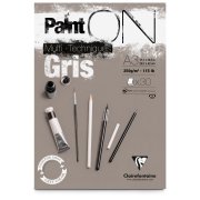 Clairefontaine blok klejony "Paint On Gris", A3, 30 ark. 250g