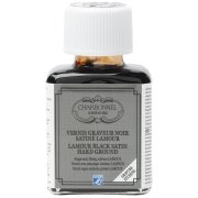 Charbonnel Czarny satynowy werniks graficzny LAMOUR 75ml