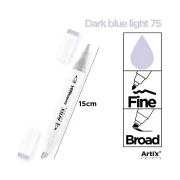 Chromax Marker z podwójną końcówką 75 Dark Blue Light