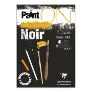 Clairefontaine blok klejony "Paint On Black", A3 20ark. 250g /2