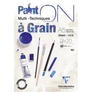 Clairefontaine blok klejony "Paint On a Grain", A5 20ark. 250g /4