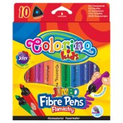 COLORINO - Flamastry trójkątne Jumbo 10  kol.