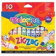 COLORINO Flamastry ZIG ZAG 10 kolorów