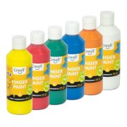 CREALL Fingerpaint farby do malowania palcami  6x80ml - bez konserwantów