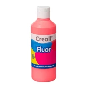 CREALL FLUOR COLOR - farba plakatowa fluorescencyjna 250 ml - czerwona