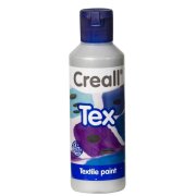 CREALL TEX SILVER 80ml - srebrna farba do tkanin