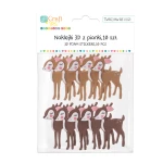 DP CRAFT NAKLEJKI Z PIANKI 3D - BAMBI 10 SZTUK