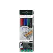 FABER CASTELL CIENKOPISY OHP S 4 KOL. FOLIOPISY 