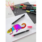 FABER CASTELL FLAMASTRY DWUSTRONNE 10KOL.ETUI NEON