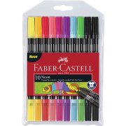 FABER CASTELL FLAMASTRY DWUSTRONNE 10KOL.ETUI NEON