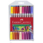 FABER CASTELL FLAMASTRY DWUSTRONNE 20 KOLORÓW