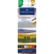 FABER-CASTELL GOLDFABER AQUA PEN PISAKI AKWARELOWE TUSCANY 6 KOLORÓW