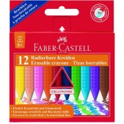 FABER CASTELL KREDKI WOSKOWE 12KOL. TRÓJKĄTNE GRIP