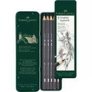 FABER CASTELL OŁÓWKI AKWARELOWE 5 SZTUK METAL