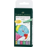 Faber-Castell Pitt Artist Pens PASTEL SET - 6 kol.