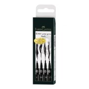 FABER CASTELL Pitt artist pens 4 szt - black