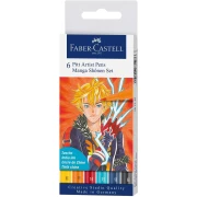 Faber-Castell Pitt Artist Pens MANGA SHONEN 6 KOLORÓW