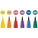 FABER-CASTELL PITT ARTIST PEN B KOLORY PODSTAWOWE 6 SZT