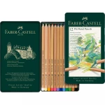 FABER-CASTELL PITT KREDKI PASTELOWE 12 KOL. OPAKOWANIE METALOWE