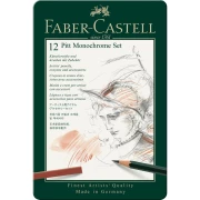 FABER-CASTELL PITT MONOCHROME 12 SZTUK