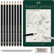 FABER-CASTELL ZEST. OŁÓWKÓW PITT GRAPHITE MAT 8 SZT