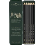 OŁÓWKI Faber-Castell PITT GRAPHITE MATT 6 sztuk metal