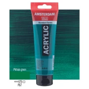 Farba akrylowa TALENS AMSTERDAM 120ml 675 - PHTHALO GREEN