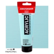 Farba akrylowa TALENS AMSTERDAM 120ml 660 - TURQUOISE GREEN LIGHT