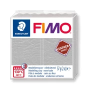 FIMO LEATHER EFFECT 57 g - JASNOSZARA