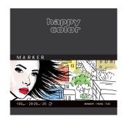 HAPPY COLOR Blok do markerów 20x20cm 25 kart. 100g