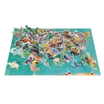 JANOD PUZZLE Z FIGURKAMI 3D DINOZAURY 200 ELEMENTÓW