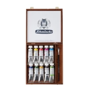 Komplet farb olejnych SCHMINCKE AKADEMIE 9X60 ML W DREWNIANEJ KASETCE