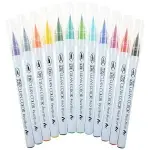 KURETAKE ZIG CLEAN COLOR REAL BRUSH 12 SZT. Cienkopisy 