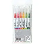 KURETAKE ZIG CLEAN COLOR REAL BRUSH 12 SZT. Cienkopisy 