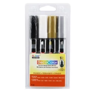 MARVY UCHIDA DECOCOLOR ACRYLICK PAINT MARKER 4 KOL METALLIC