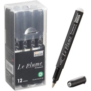 MARVY UCHIDA LE PLUME BRUSH PEN ALKO GREY TONES 12