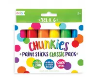 OOLY CHUNKIES PAINT STICKS FARBY W SZTYFCIE 6 KOL