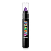 PaintGlow METALLIC FACE & BODY PAINT STICK PURPLE