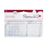 PAPERMANIA BLOCZKI AKRYLOWE DO STEMPLI 4,5X7,5 I 4,5X4,5 CM