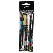 PEBEO 4ARTIST MARKER SET DUO 4+4MM ZŁOTY/SREBRNY