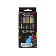 PEBEO 4ARTIST MARKER SET 5X4MM METALICZNE