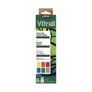 PEBEO SET INITIA VITRAIL 6X20ML