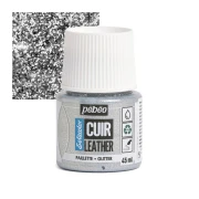 PEBEO SETACOLOR LEATHER 45ML GLITTER SILVER