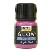 PENTART GLOW FARBA ŚWIECĄCA W CIEMNOŚCI 30 ml LILA