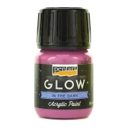 PENTART GLOW FARBA ŚWIECĄCA W CIEMNOŚCI 30 ml LILA